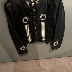  Sunriders Native American Style Leather Jacket