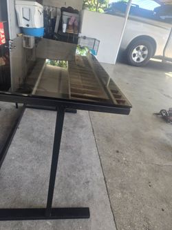Glass desk