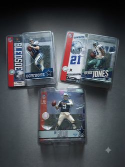 Dallas Cowboys McFarlane Action Figures - Romo, Bledsoe & Jones (Set of 3)