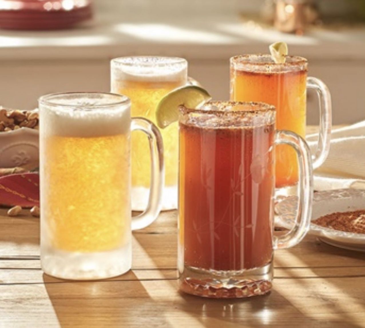 Vasos Cerveceros De Cristal De Princess House De 14-oz