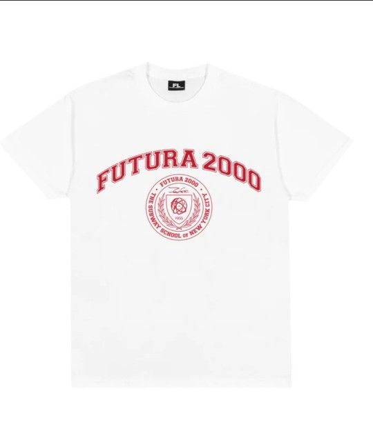 Futura Laboratories _ Futura 2000 Emblem _ T-shirt _ Size XL _ White _ Brand New