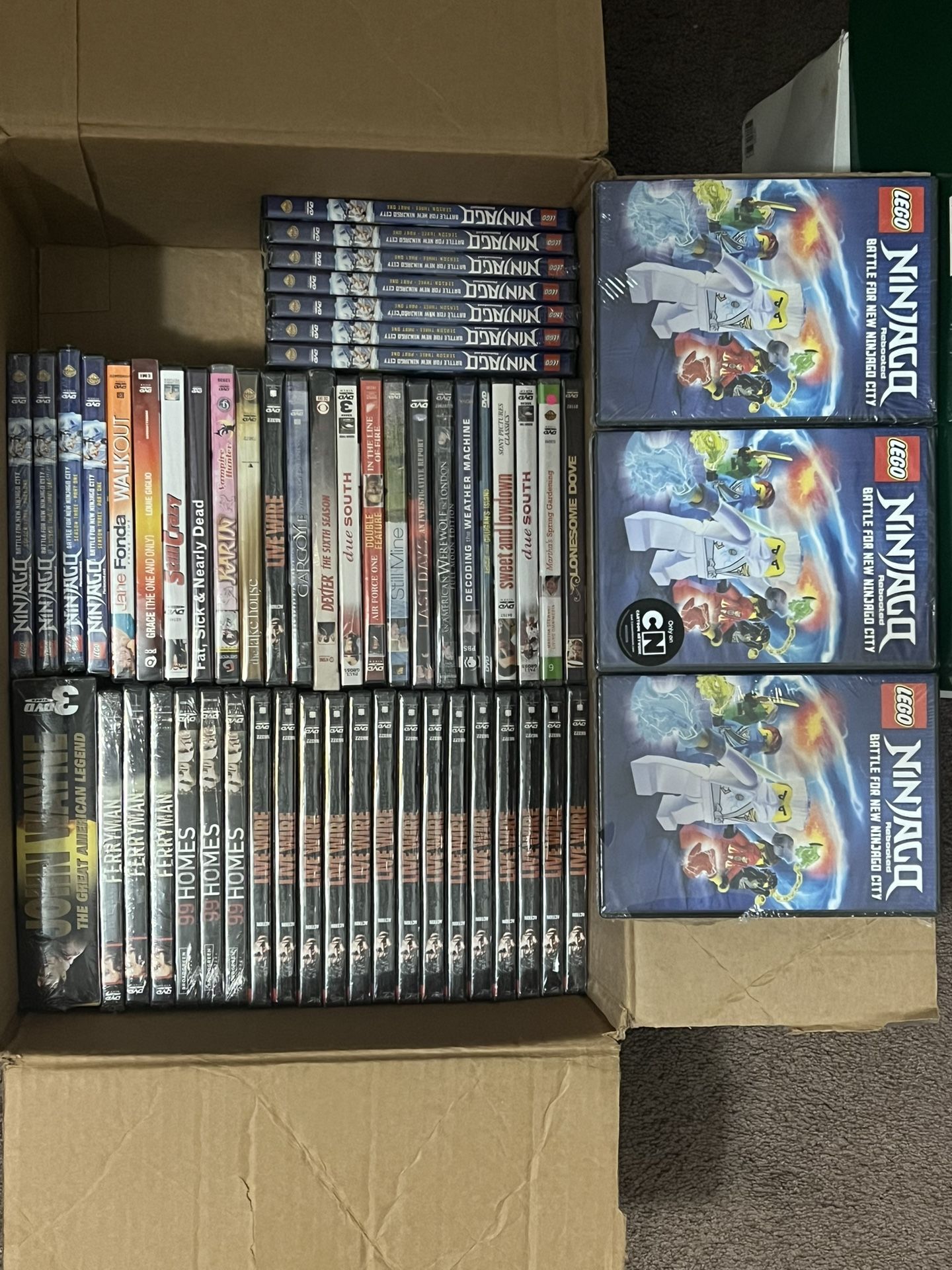 Mixed Lot (249) Of New And Used DVDs/Blu-rays