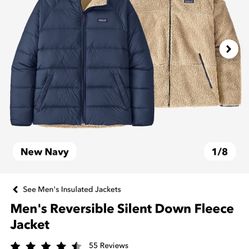 Patagonia Reversible Down Fleece Jacket