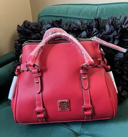 Dooney & Bourke Sorrento Satchel In Red Retails $508🎀