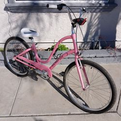Women's 26" Pink Electra Townie 3i Beach Cruiser 
