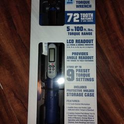 14"Lock Hex And Hex Head Ratchets Digital Torque Wrench 3/8