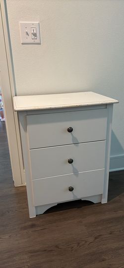 White nightstand