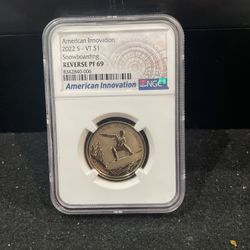 2022 S Reverse American Innovation Dollar Graded At PR69 D-7