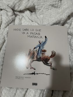 Bad Bunny cardboard, album cover