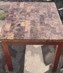 Real Marble Table with Mosaic Stone Top
