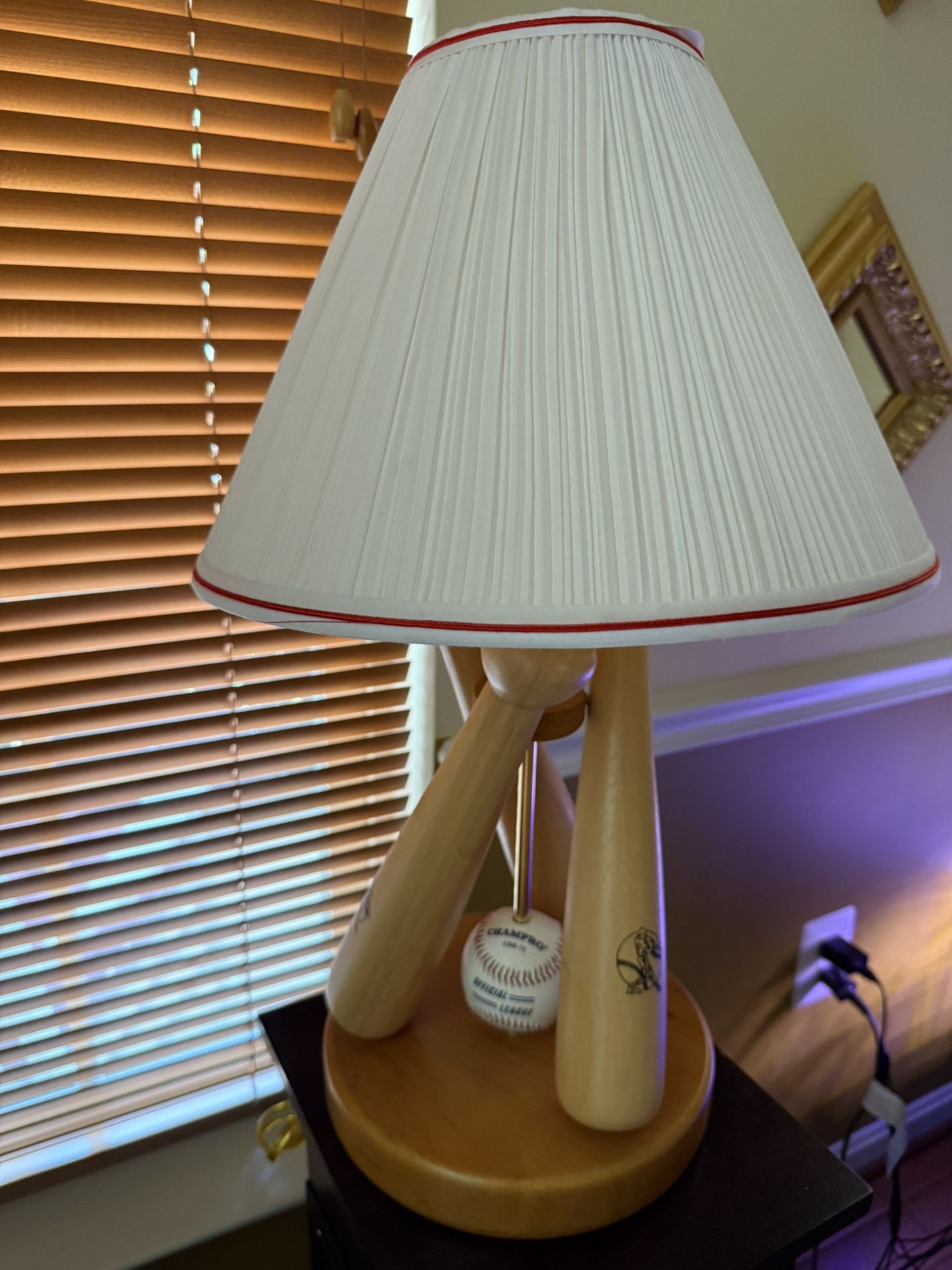 Baseball Themed Lamp - Kids Bedroom