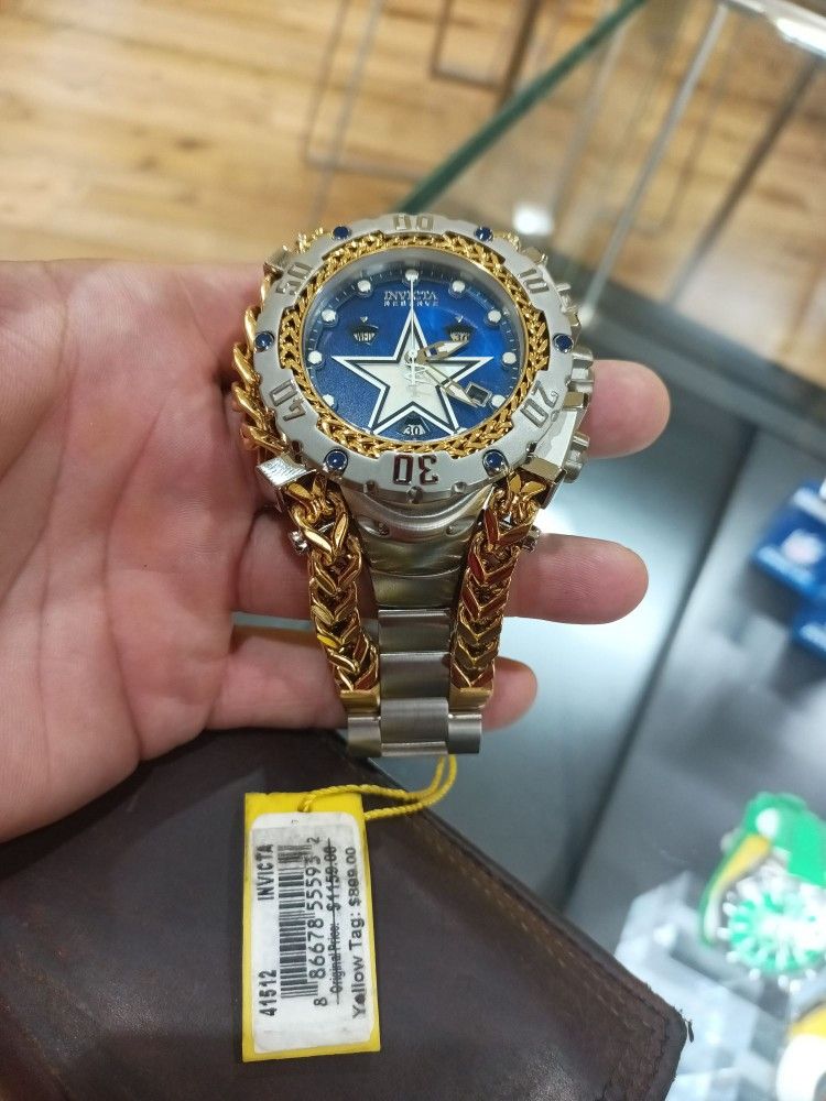 Dallas Cowboys Invicta Watch Football Pot