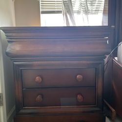 Brown Wood Nightstand