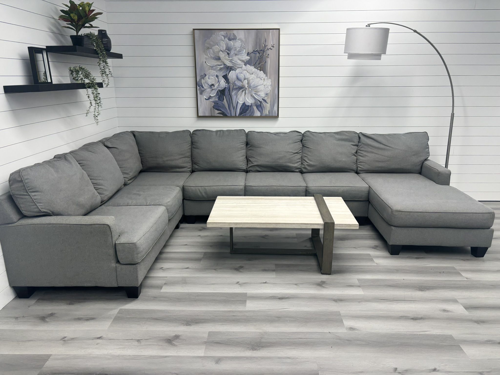 Large Grey Ashley Furniture Sectional couch