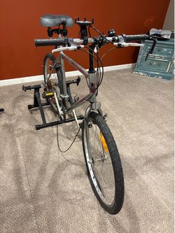 Bicycle with training stand