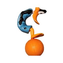 Disney McDonald's Toy Daffy Duck Space Jam Basketball Figure with Ball