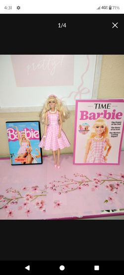 Barbie movie doll, DVD and magazine bundle $10 takes everything