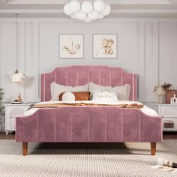 Pink Queen Bed Frame 