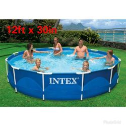 Intex Metal Frame 12ft x 30in Pool NEW