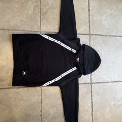 Kappa Black/White Pullover Hoodie Size Small