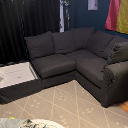 Free navy blue couch
