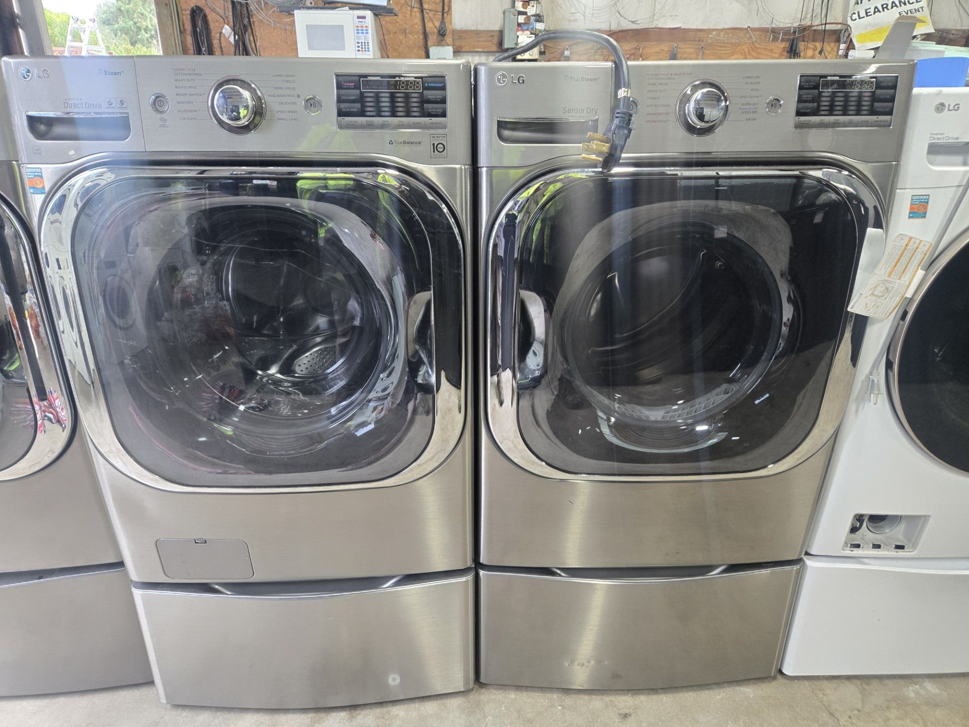 Lg Washer And Dryer Set Electric jumbo size