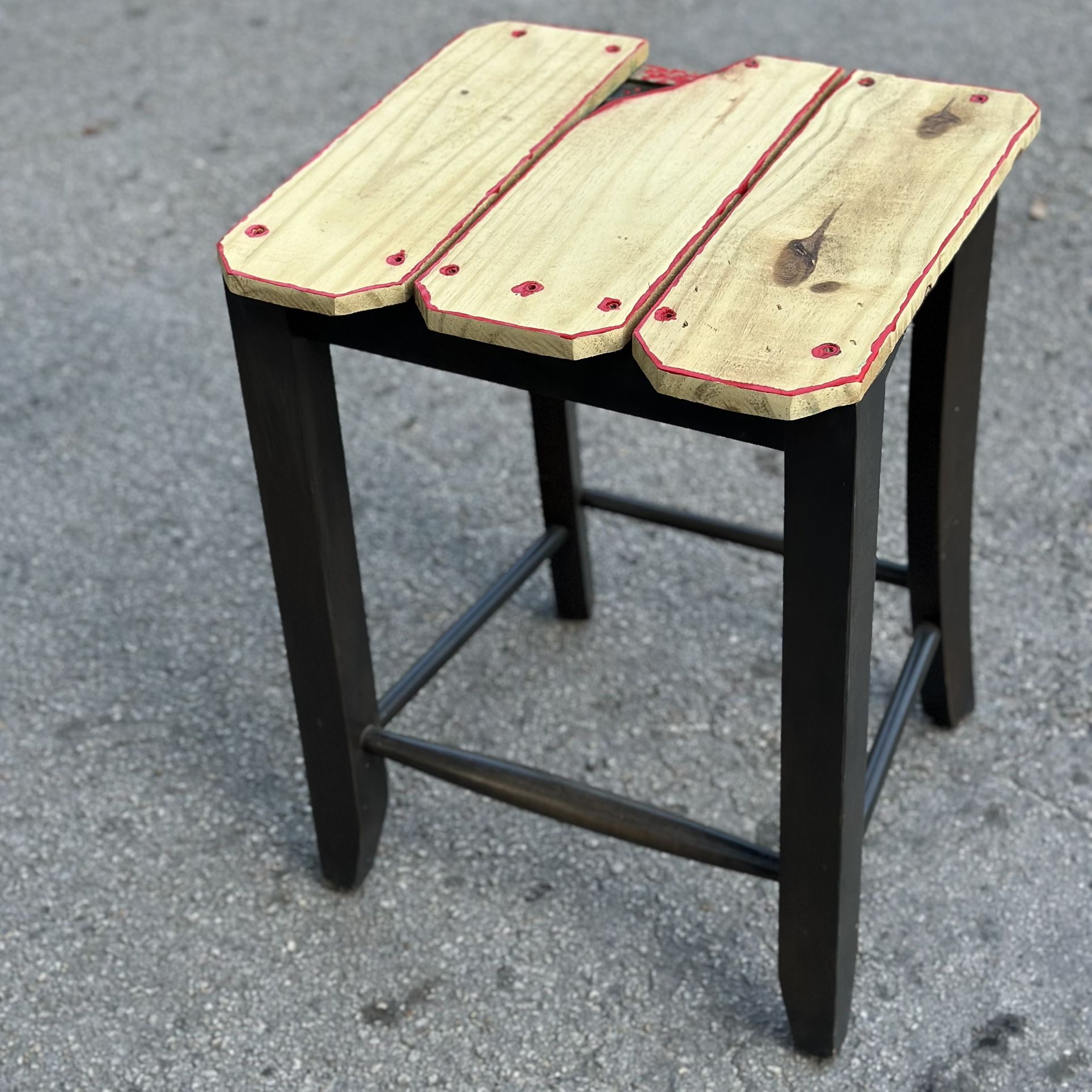 Reclaimed Wooden Stool