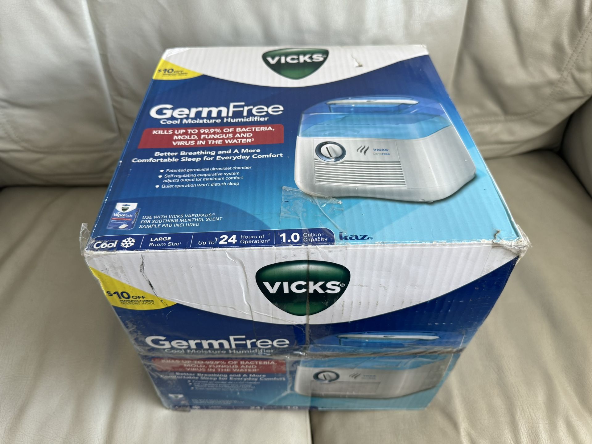 Vicks Humidifier Germfree Moisture Vapor