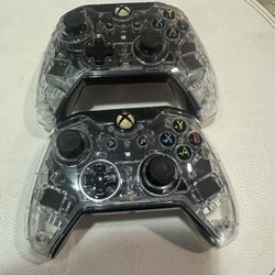 PAIR XBOX ONE PRISMATIC CONTROLLER WIRED AFTERGLOW CONTROLLER GAME CONTROL 048-007