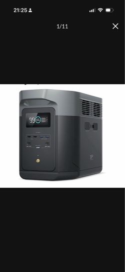 EF ECOFLOW Portable Power Station DELTA 2 Max 2048Wh, 2400W LiFePO4 Battery 2400W LFP Solar Generator, Full Charge in 1 Hr, Solar Powered Generator fo