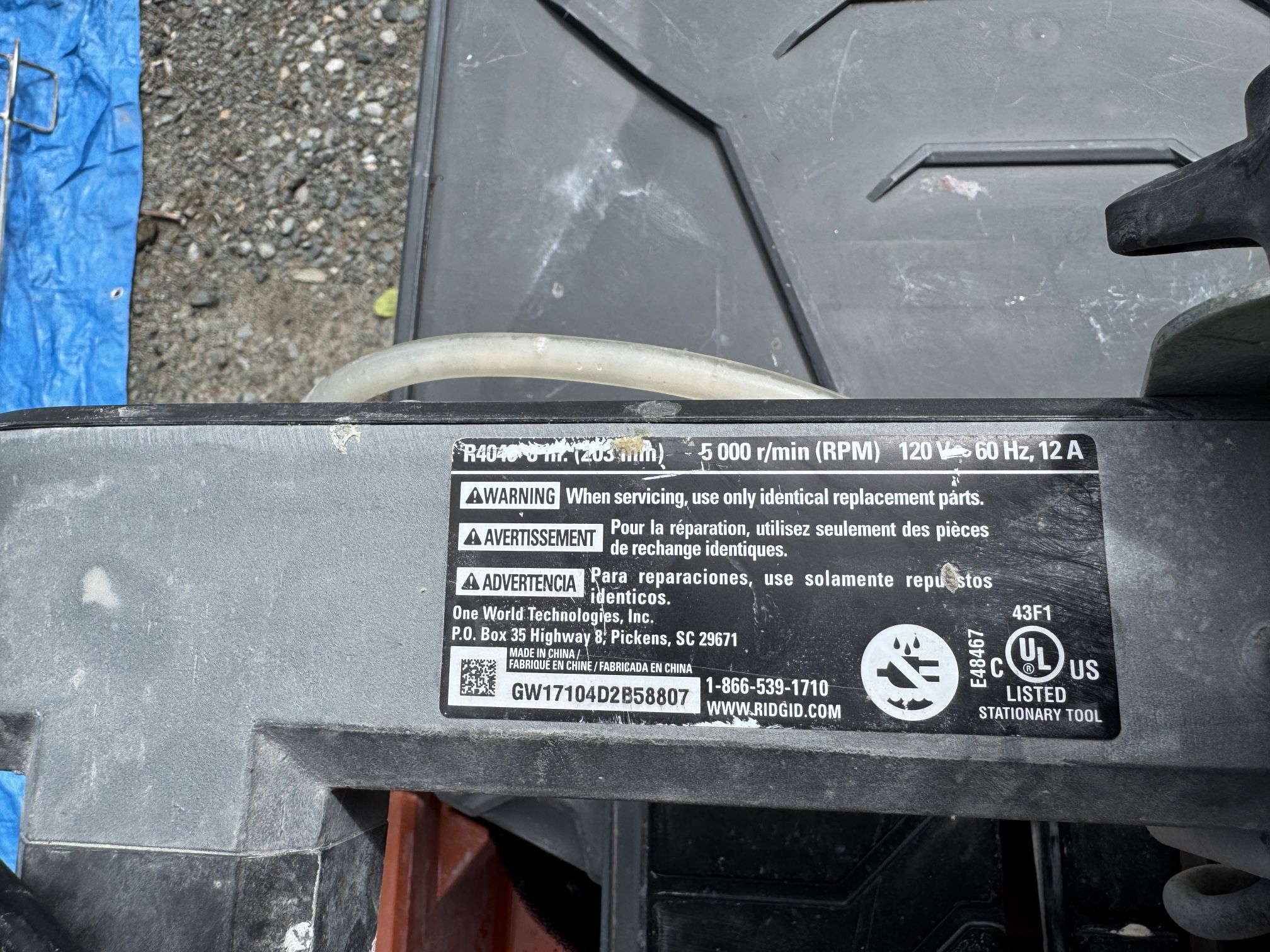 Rigid Tile Saw And Tiling Tools