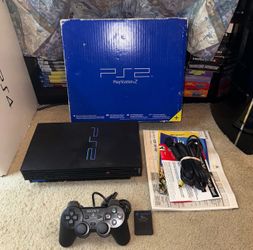 Playstation 2 SCPH-50001 Fat Console Complete in Box with Styrofoam and Inserts