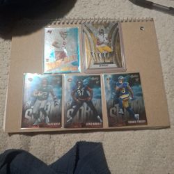 Panini By Storm, Travis Hunter No.17, Terrance Ferguson No.15, Luther Burden III No.9. Rookie Wave Emeka Egbuka NO. Rw-EEA Card. Mosaic DK Metcalf 