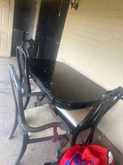 Table and chairs