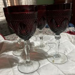 Antique Ruby Goblets