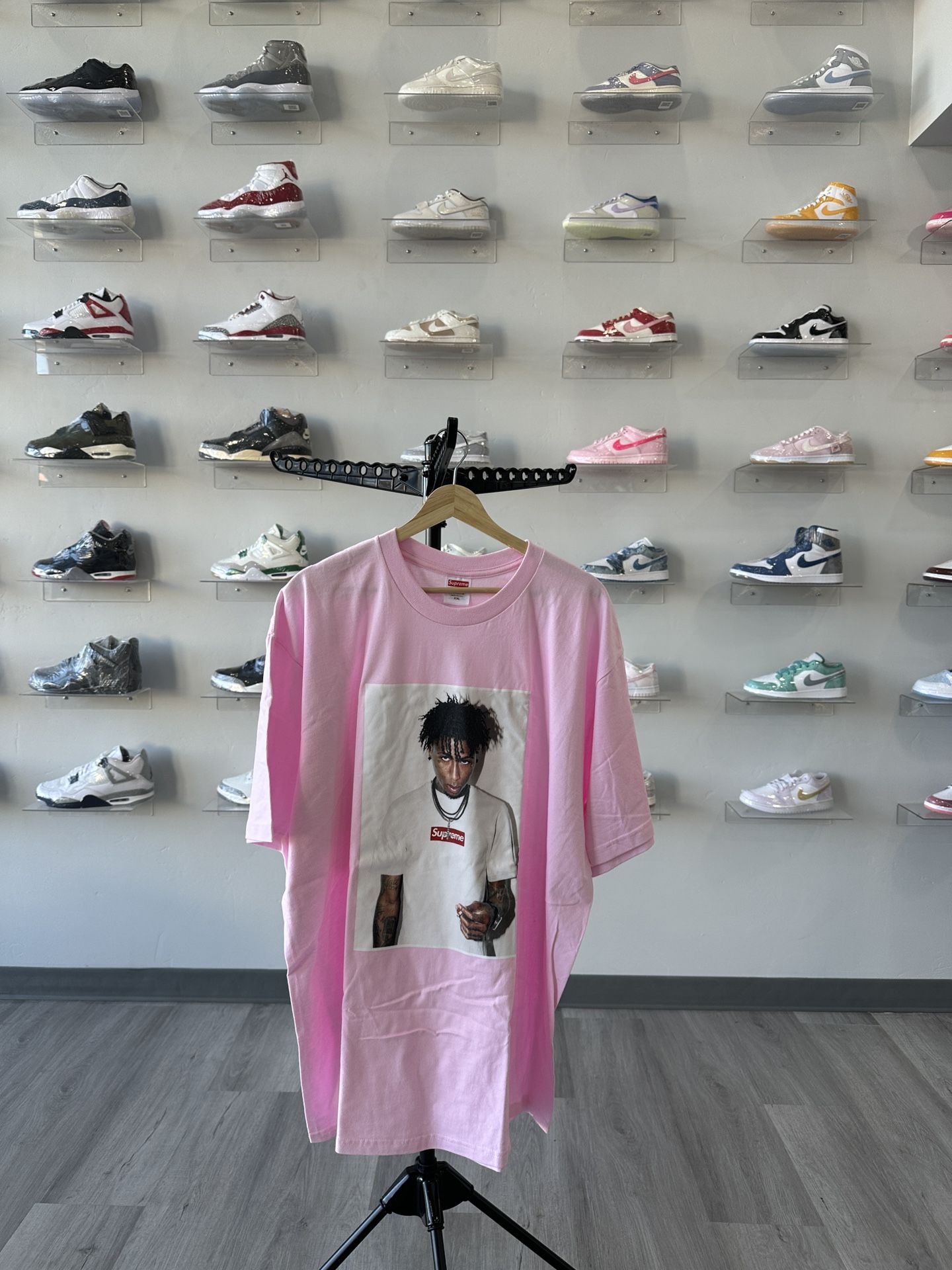 Brand New Supreme NBA Youngboy Tee Light Pink Size XXL