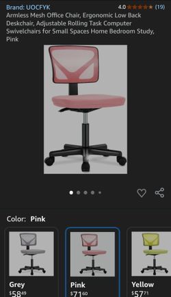 Pink office chair