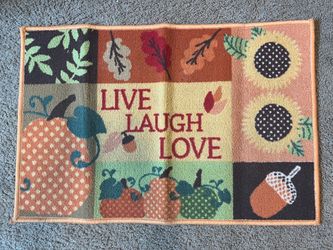 Live Laugh Love Doormat / Small Rug / Kitchen Mat