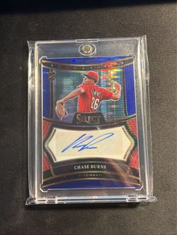 Chase Burns auto rookie card