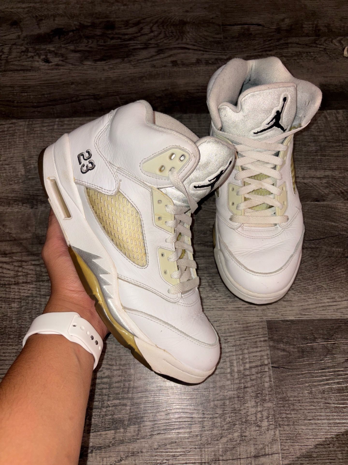 Jordan 5 White Metallic 2015