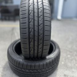 225 40 19 (2) (P43) TIRES PRINX HIRACLE HZ2 AS  90% TREAD 