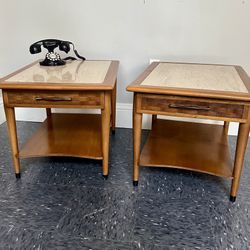 Mid Century Modern Side End Tables 