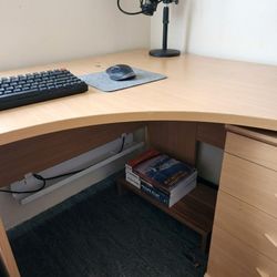 Corner Desk And File Drawer 