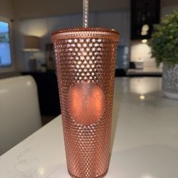 Rose Gold/Pink Sequin Starbucks Cup