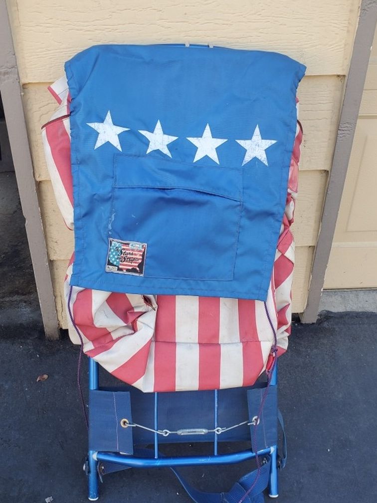 Vintage Stars and Stripes Backpacking Backpack