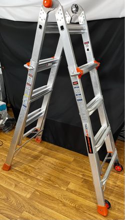 TACKLIFE 17ft Telescoping Aluminum Extension Ladder – 300 lb Capacity – Like New