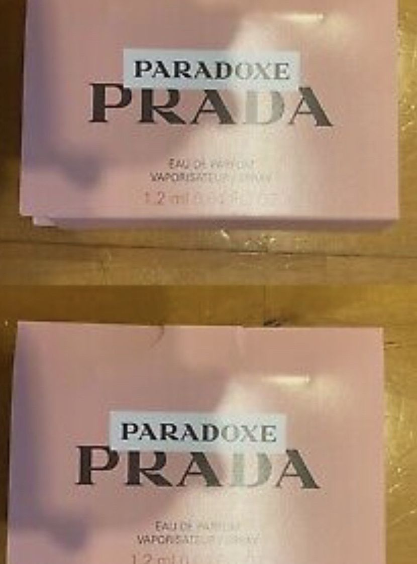 2 X New for 2022 Prada Paradoxe EDP Eau de Parfum Spray 1.2ml / 0.04oz Each New
