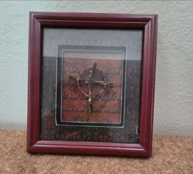 Cross framed wall art