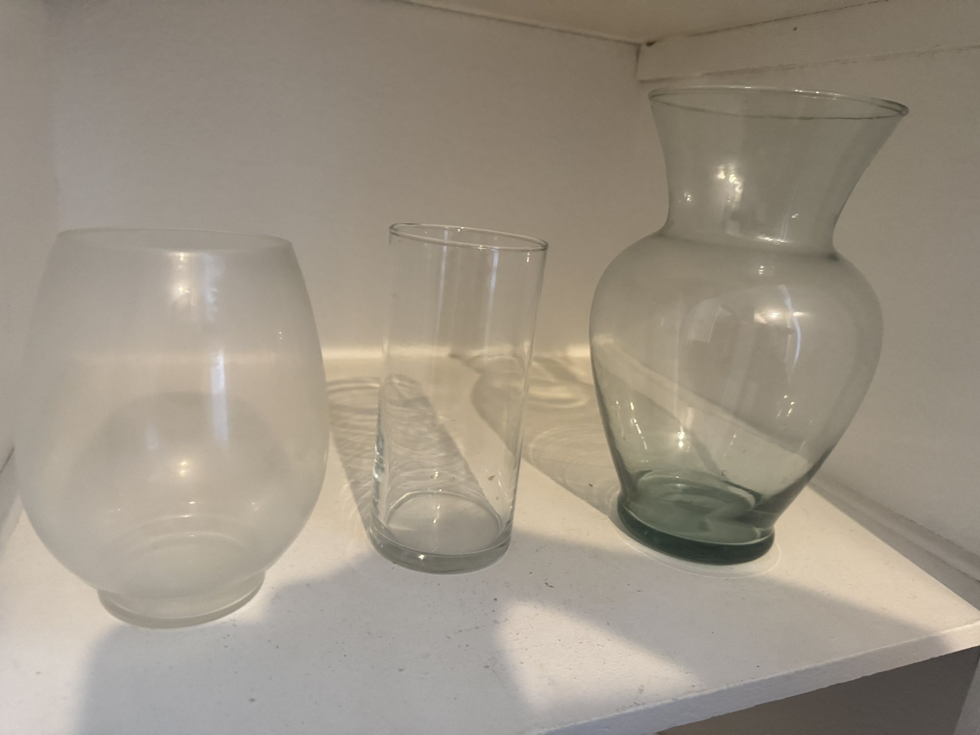 Glass Vases $10 OBO Take all