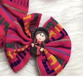 Moño charro para niña artesanal